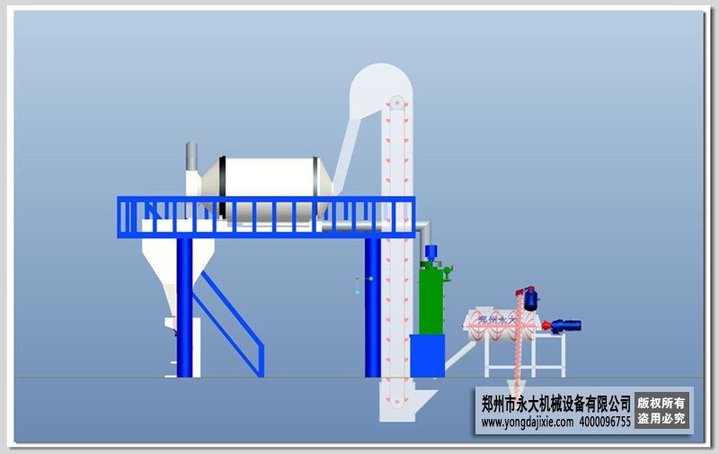 半自動(dòng)無機(jī)保溫砂漿設(shè)備流程圖