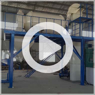 無機保溫砂漿成套設備工作視頻
